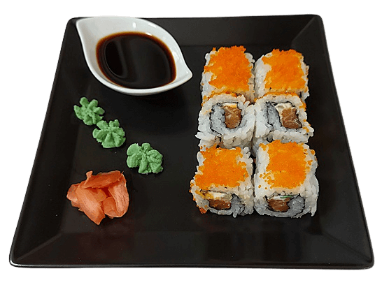 Spicy sake tekercs